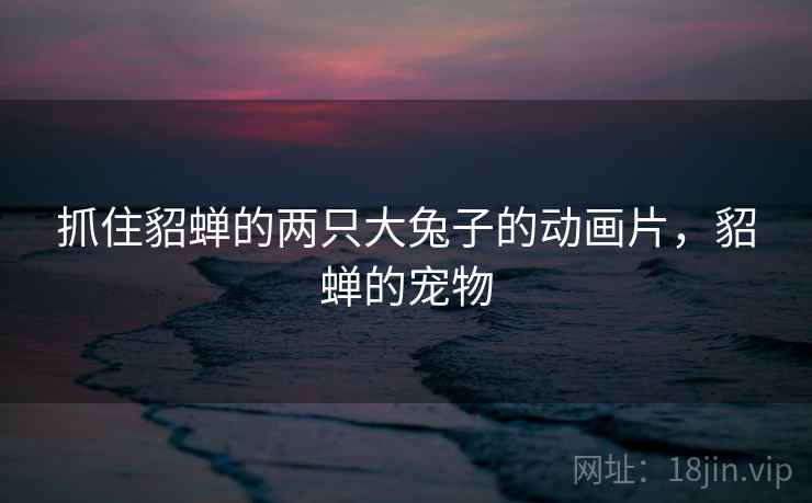 抓住貂蝉的两只大兔子的动画片，貂蝉的宠物