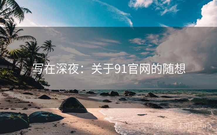 写在深夜：关于91官网的随想